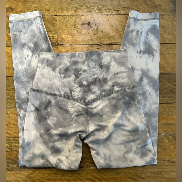 LULULEMON DIAMOND DYE Gray and white Align Leggings Buttery soft - Picture 7 of 8